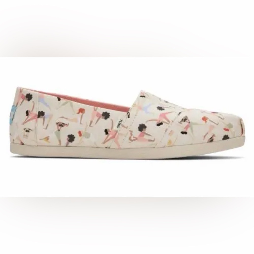 Toms Women's Alpargata Natural Goat Yoga Print size W 9